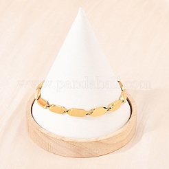 Браслеты-цепочки с ромбовидными звеньями из нержавеющей стали 304 для мужчин и женщин&nbsp;BJEW-G766-04G