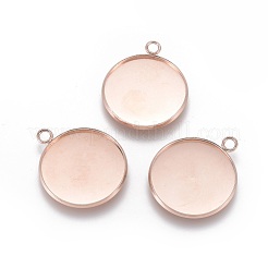 Cabochon pendenti in acciaio inossidabile 304&nbsp;STAS-F191-14RG-H