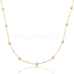 Латунная цепочка из бисера ручной работы CHC-CJ0001-45