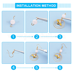 Kits de fabrication de boucles d'oreilles abeilles DIY&nbsp;DIY-SC0014-32G