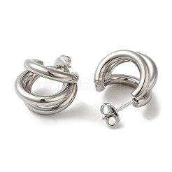 Серьги-гвоздики из нержавеющей стали 304&nbsp;EJEW-Z026-16P