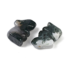 Украшения для выставки кроликов из натурального мохового агата&nbsp;G-R007-02H