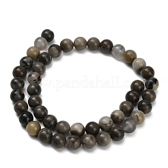 Нити бусин из натурального вулканического агата&nbsp;G-G305-A01-8mm