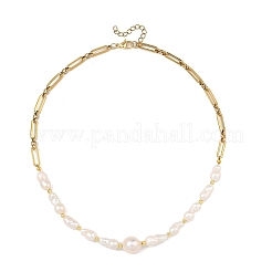Colliers de perles baroques naturelles keshi en perles dégradées pour femmes&nbsp;NJEW-JN06489