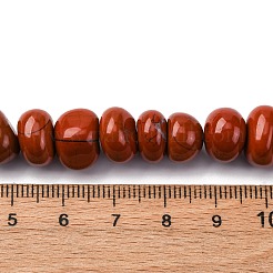 Нити натуральных бусин из красного язепера G-RM250109-B4