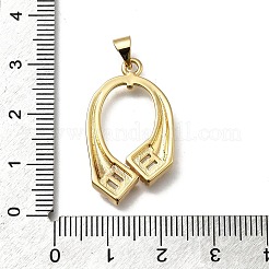 Латунные микро проложить кубического циркония подвески&nbsp;KK-C090-22G