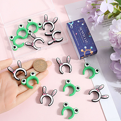 116 шт. 2 стиля пищевые силиконовые фокусные бусины в виде кролика/лягушки SIL-SC0002-34