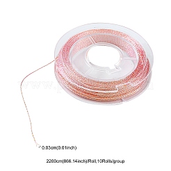 10 рулон двухслойных металлических полиэфирных ниток MCOR-YW0001-03C