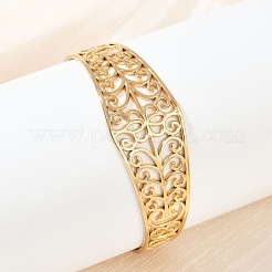 Браслеты-манжеты из нержавеющей стали 304 для женщин&nbsp;BJEW-U045-04G