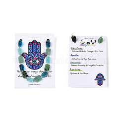 ゾイサイト、フラワーアマゾナイト、グリーンアベンチュリン、アパタイトの天然ルビービーズ連売り  オーバル  シードビーズとカードペーパー付き  10~14x7~10x3.5~6mm  穴：0.7~1mm  約13~14個/連  7.09~7.87インチ（18~20cm）  1連/セット&nbsp;G-N358-02A-06