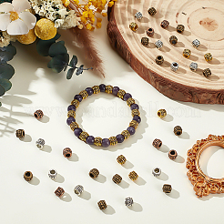 120 шт. 4 цвета бусины из сплава в тибетском стиле&nbsp;FIND-PH0028-84