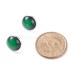 女性用プレーンドーム/ハーフラウンドレジンスタッドピアス  ミックスカラー  16.5x13.5mm  ピン：0.7mm&nbsp;EJEW-JE04799