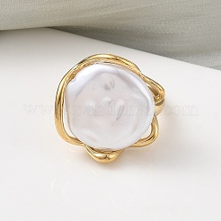 Нержавеющая сталь 304 с акриловыми кольцами для пальцев&nbsp;RJEW-Z118-10G