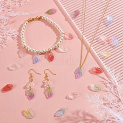 120шт 12 цвета прозрачные стеклянные подвески&nbsp;GLAA-PH0001-39