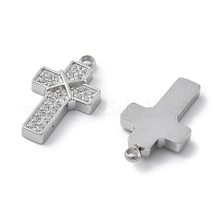 Подвески из нержавеющей стали 304 с микропаве из кубического циркония STAS-Z121-47P-01