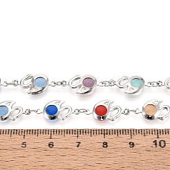 Латунные цепочки ручной работы в форме лебедя CHC-N024-02P