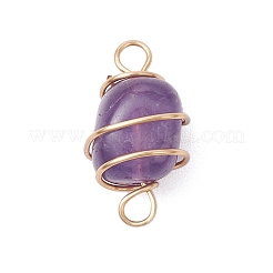8 pièce 8 styles jaspe rouge naturel et œil de tigre et aventurine verte et lapis-lazuli et améthyste et cristal de quartz et jade topaze&nbsp;PALLOY-JF03017