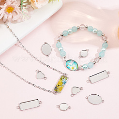 40 pz 4 stili in acciaio inossidabile 304 cabochon connettori&nbsp;STAS-BBC0011-19