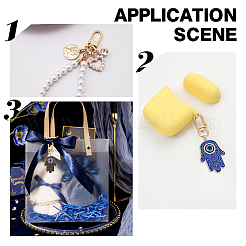 4 шт. 4 стиля сплав эмаль турецкий кулон от сглаза украшение KEYC-AR0001-14