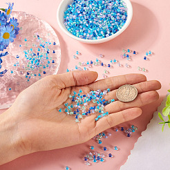 100 г прозрачные стеклянные круглые бусины&nbsp;SEED-TA0001-44D