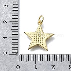 Кулоны из латуни в форме звезды&nbsp;KK-V010-12G