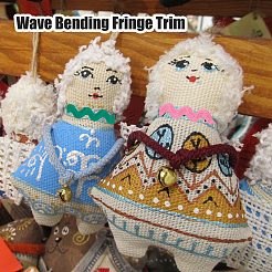 30 ярд 15 цвета ленты из полиэстера с волнистой бахромой&nbsp;OCOR-DC0001-08