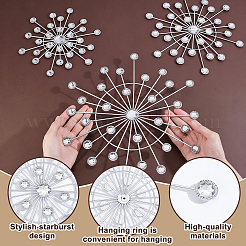 4 décoration murale en fer et acrylique&nbsp;AJEW-WH0871-55P