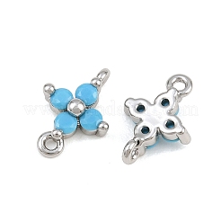 Messing-Pavé-Anhänger mit tiefblauen Zirkonia&nbsp;CU-CBAA6E8-10P