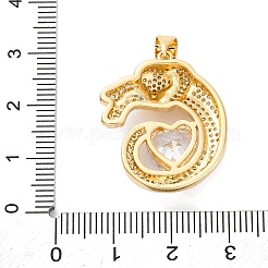 Латунные микро проложить кубического циркония подвески KK-S510-46G-02