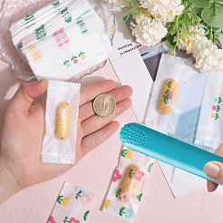 200 Stück Opp Blumen-Nougat-Süßigkeiten-Verpackungsbeutel&nbsp;ABAG-WH0039-28