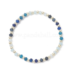 Браслеты из окрашенного натурального малайзийского нефрита и синтетического гематита для женщин&nbsp;BJEW-JB13069-02