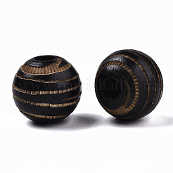 Perle di legno naturale verniciate&nbsp;WOOD-T021-54B-M