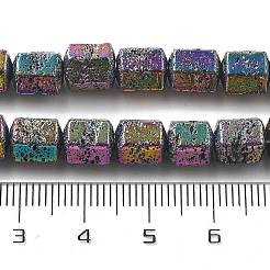 Гальванические бусины из натуральной лавы G-A251-A01-01A