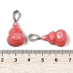 Подвески из окрашенного синтетического родохрозита&nbsp;G-B127-03P-05