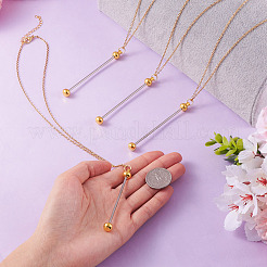 Изготовление ожерелий из нержавеющей стали 304 NJEW-TAC0012-02