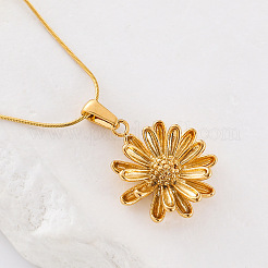 Винтажные двухслойные кулоны-маргаритки из нержавеющей стали для женщин VJ5225