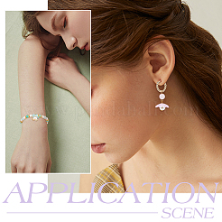 200шт 8 цвета акриловые колпачки для бусин&nbsp;OACR-SC0001-82