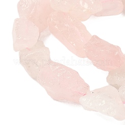 Сырой грубый натуральный розовый кварц бисер прядь G-M453-D01