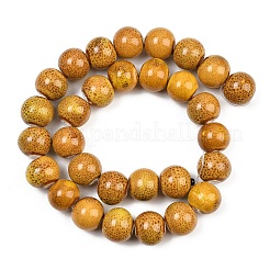 Chapelets de perles rondes en céramique émaillée en porcelaine émaillée manuelles&nbsp;PORC-L019-13mm-02