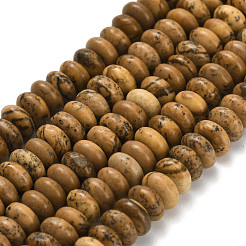 Естественного изображения яшмы бисер нитей G-Z110-B10-2x4mm