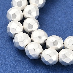 Гальванические нити из синтетических немагнитных гематитовых бусин&nbsp;G-U003-13C