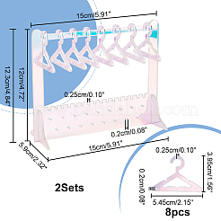 Акриловый дисплей серьги стойки EDIS-WH0021-18