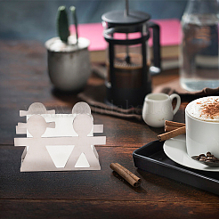 Салфетница из нержавеющей стали 304 DJEW-GF0001-15