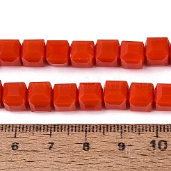 Opaken Glasperlen Stränge&nbsp;LS-GLAA-R041-8x8mm-C04