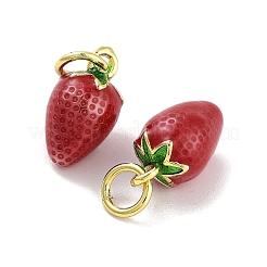 Ciondoli smaltati in ottone placcato a cremagliera&nbsp;X-KK-Q775-18G-01