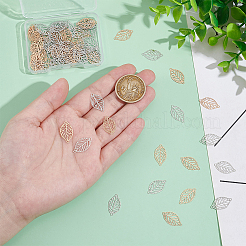 80 шт. 2 цвета латунные подвески-соединители с покрытием из стойки&nbsp;KK-UN0002-15