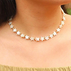 Ожерелья из бисера из богемской латуни и натуральных ракушек&nbsp;FS-WG548F2-02