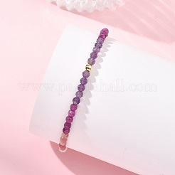 Braccialetti da donna con perline di rubino naturale&nbsp;BJEW-JB14094-01