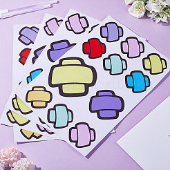 ПВХ мультфильм бинты самоклеящиеся автомобильные наклейки STIC-WH0004-13