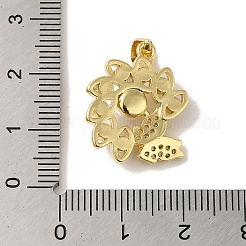 Покрытие стойки латунь микропаве прозрачные подвески из кубического циркония&nbsp;KK-P267-04A-G